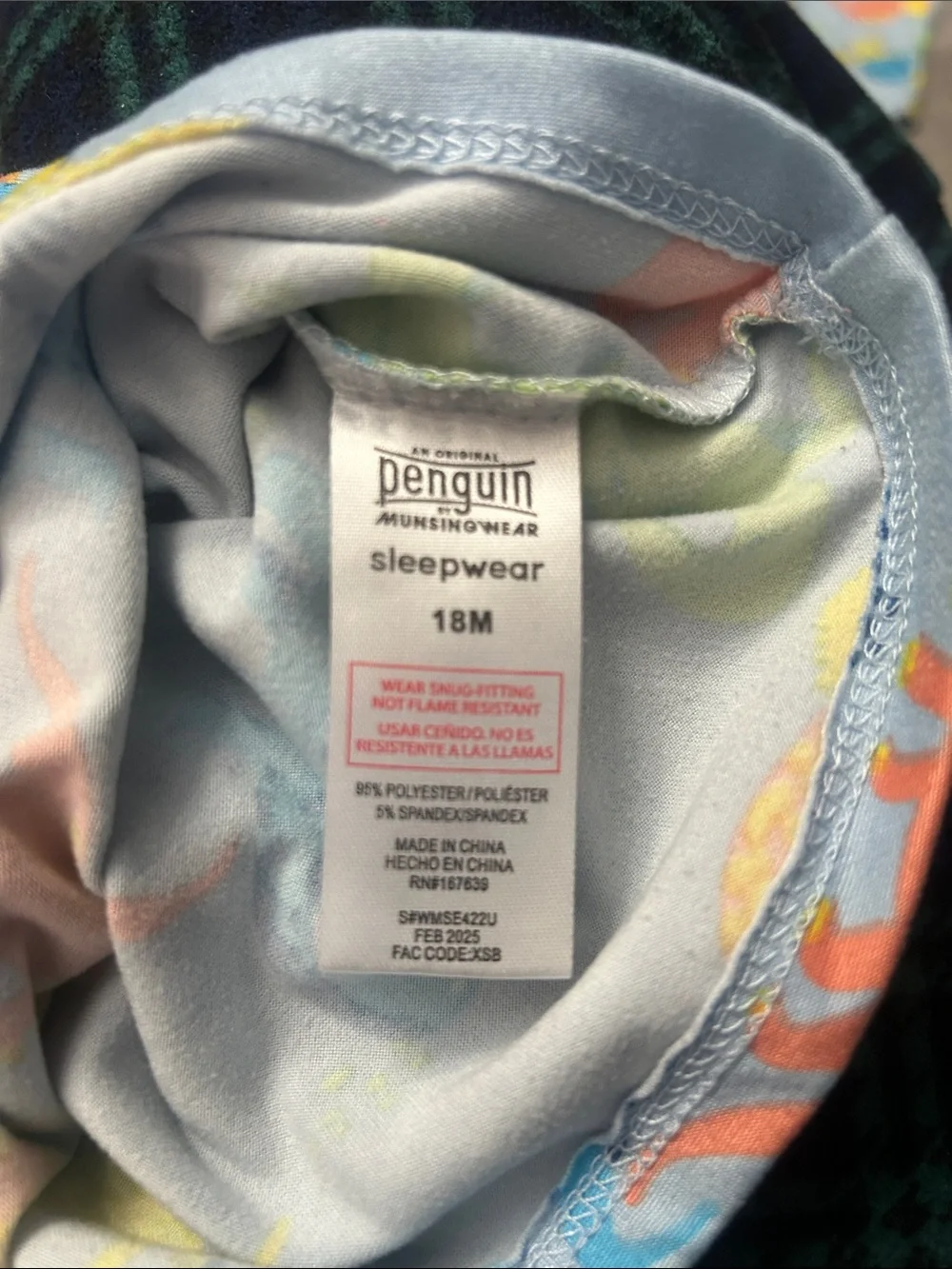 Original Penguin Light Blue Dinosaur Print Pajama Set